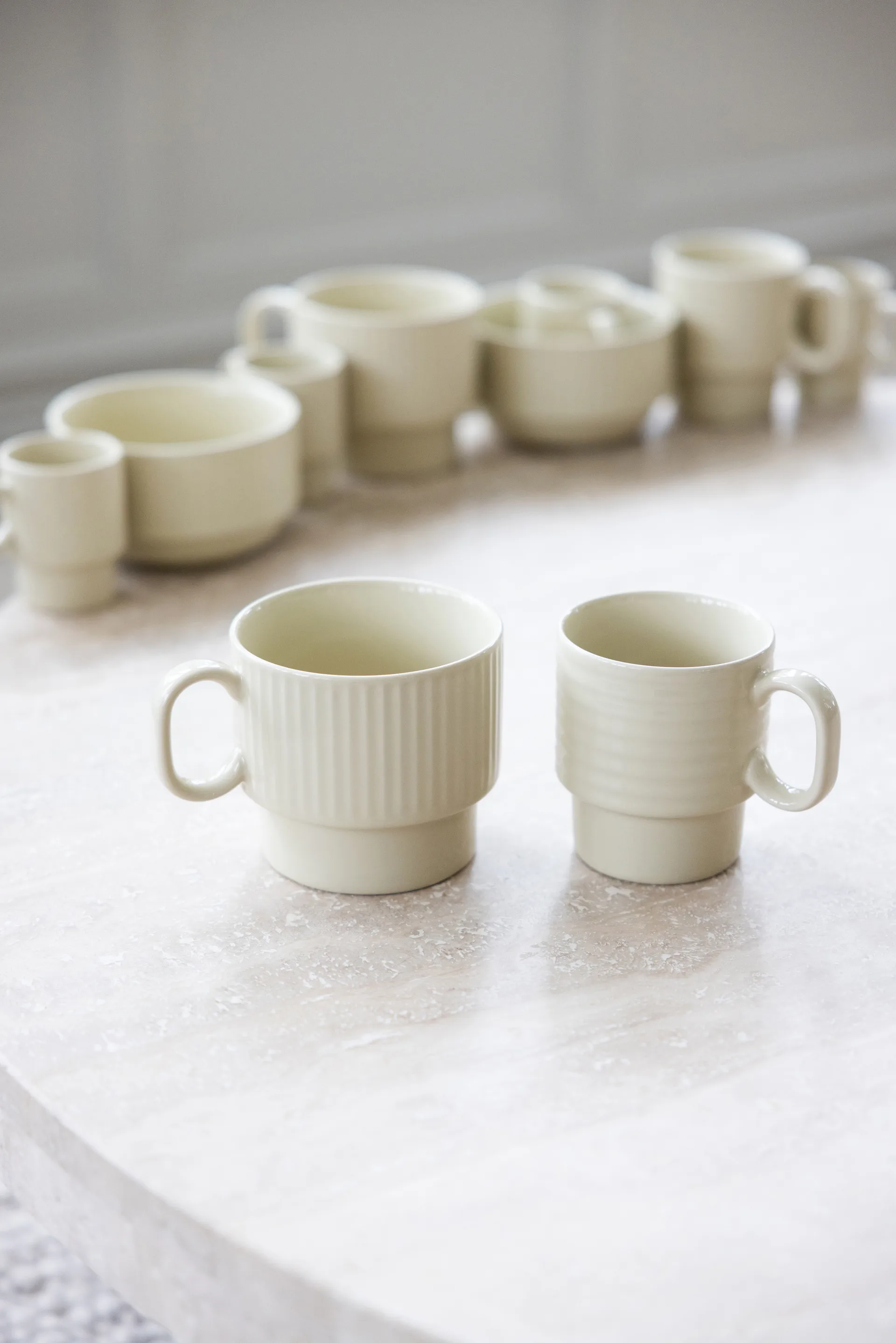 Coffee & More coffee mug 2-pack, Beige Sagaform