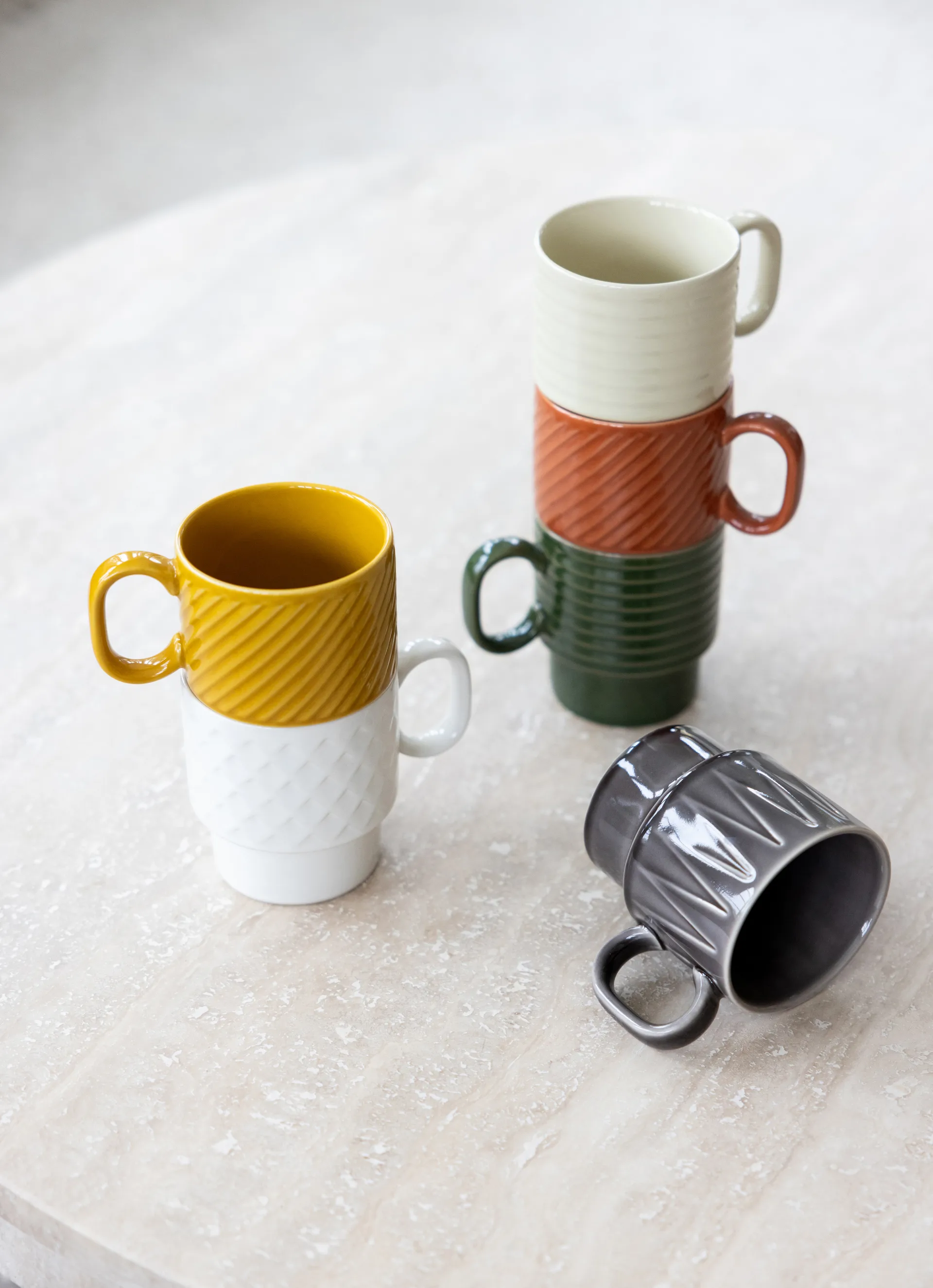 Coffee & More coffee mug 2-pack, Beige Sagaform