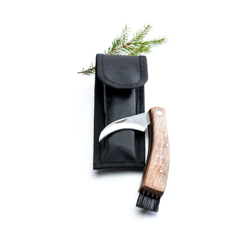 Mushroom knife with cover, Oak Sagaform