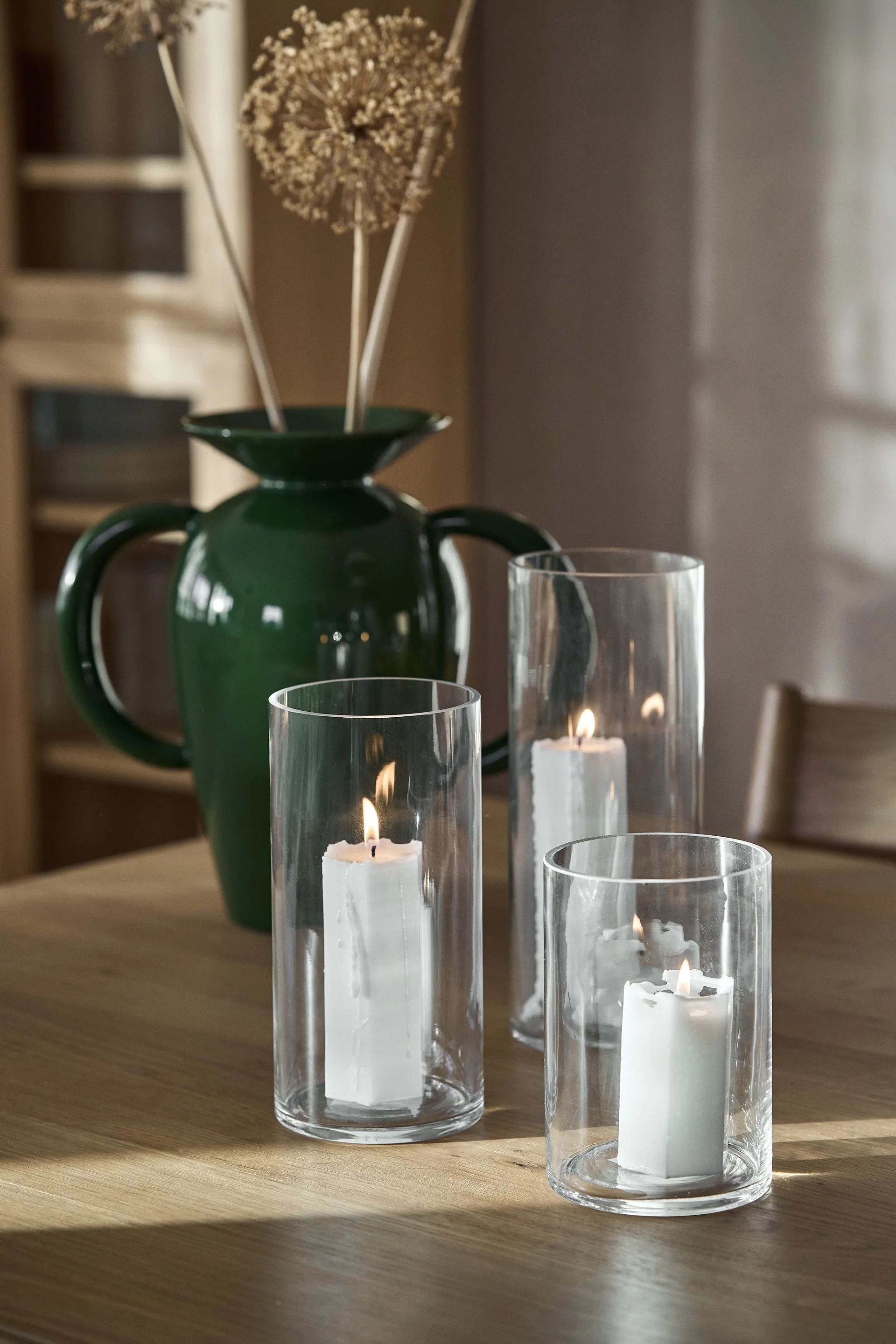 Luminous Spider web block candle, Ø6x10 cm Scandi Essentials