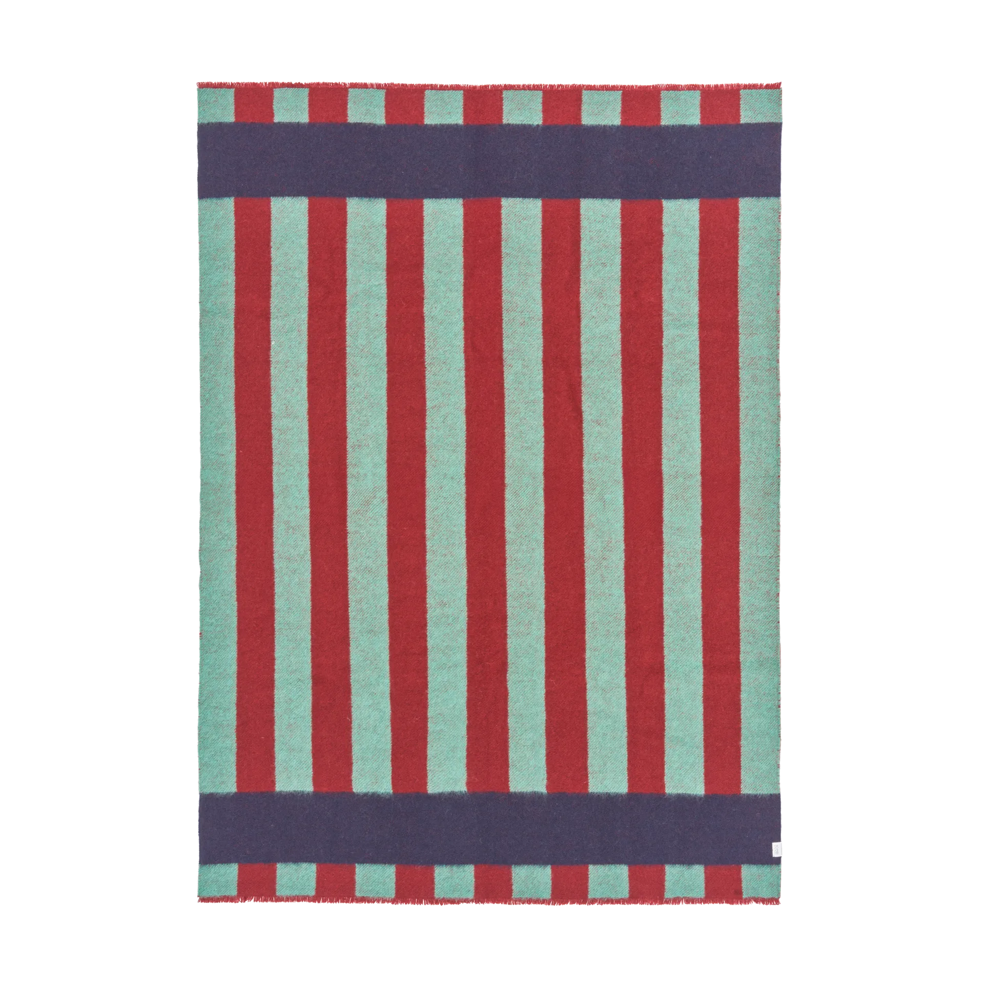 Aisles wool blanket 130x180 cm, Green Scandi Living