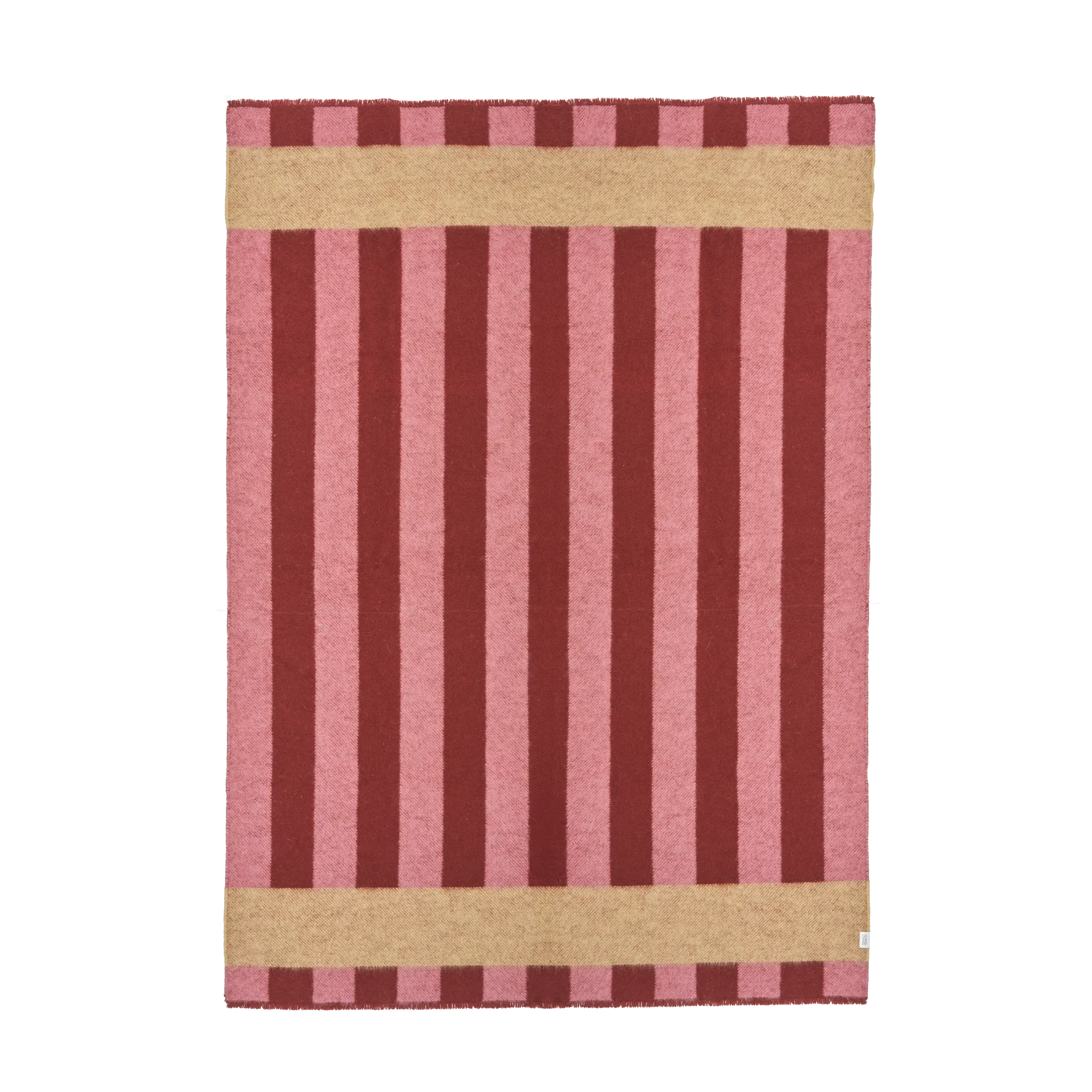 Aisles wool blanket 130x180 cm, Red Scandi Living