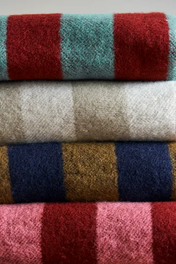 Aisles wool blanket 130x180 cm - Red - Scandi Living