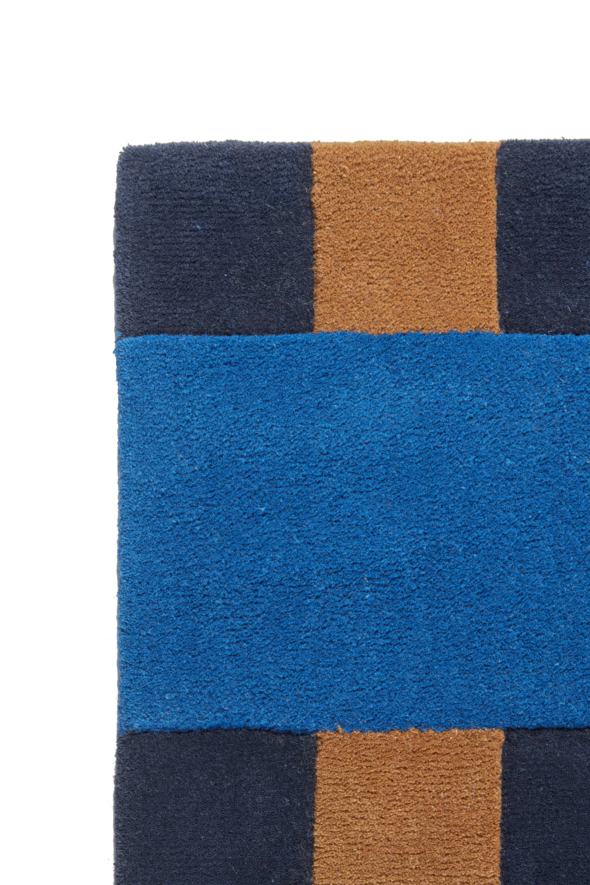 Aisles wool carpet, Blue, 170x240 cm Scandi Living