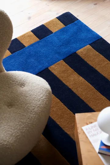 Aisles wool carpet - Blue, 170x240 cm - Scandi Living