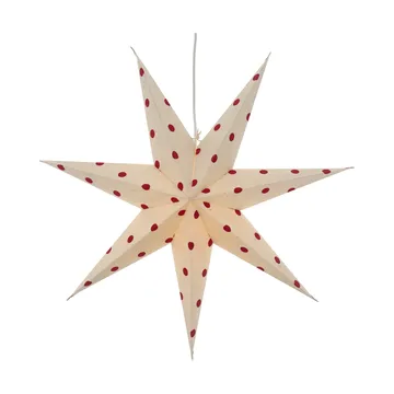 Bare advent star white-red dots - 60 cm - Scandi Living