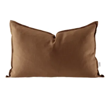 Calm pillow case linen 40x60 cm - Almond Brown - Scandi Living