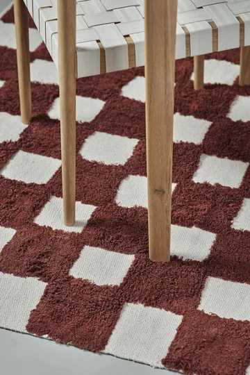 Checker Play mat 170x240 cm - Rust - Scandi Living