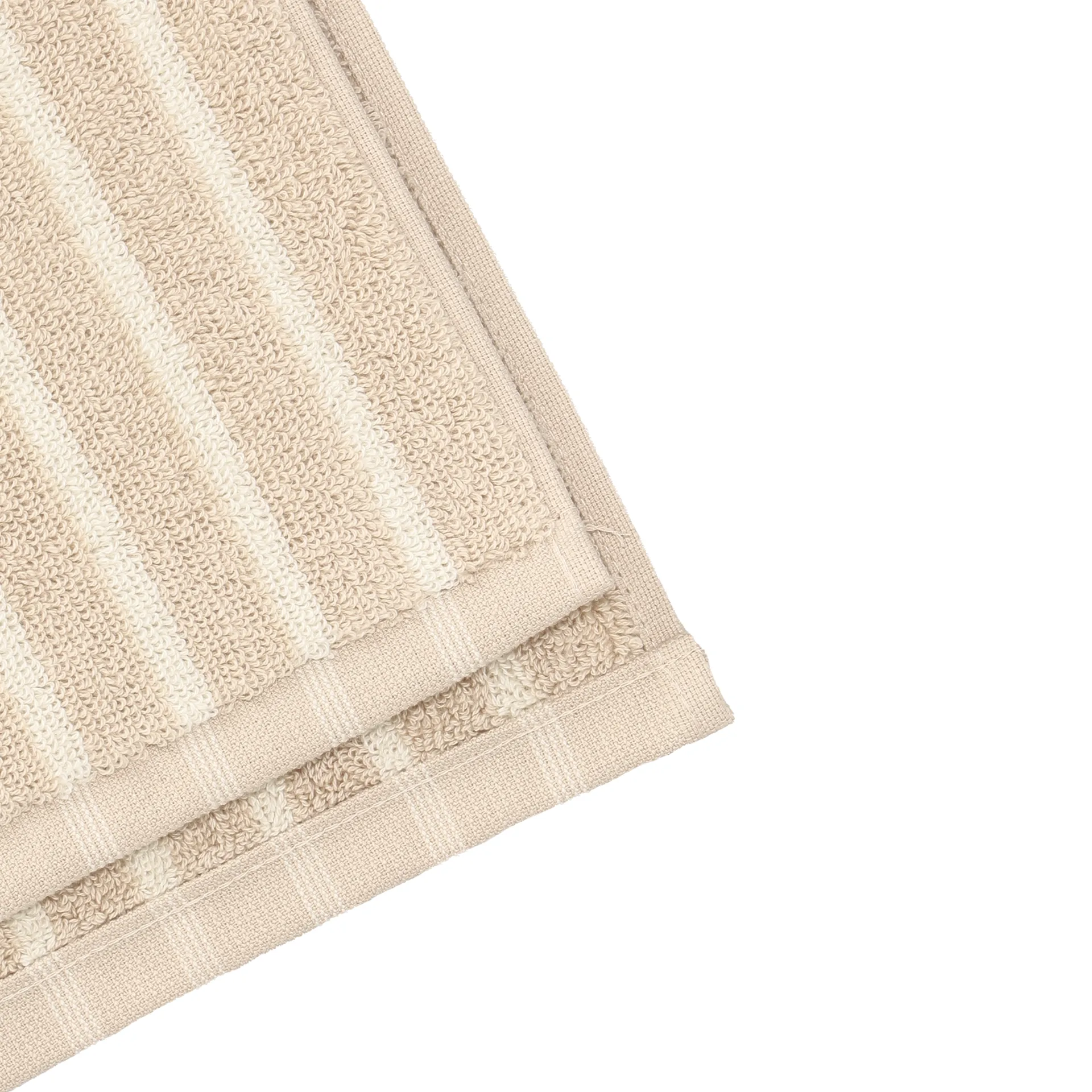 Drift towel 30x50 cm, Beige-white Scandi Living