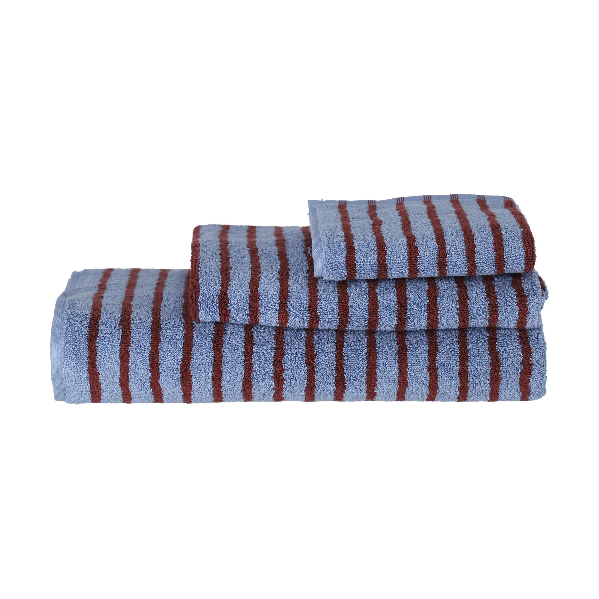 Drift towel 50x70 cm, Blue-red Scandi Living