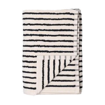 Drift towel 50x70 cm - White-black - Scandi Living