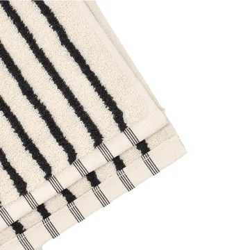 Drift towel 50x70 cm - White-black - Scandi Living