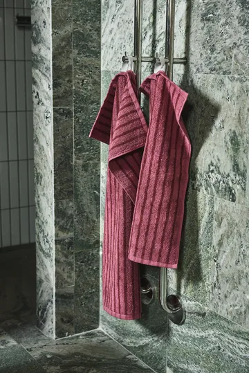 Drift towel set 4 pieces - Pink-red - Scandi Living