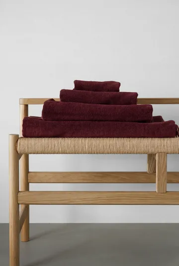 Drift towel set 4 pieces - Red - Scandi Living