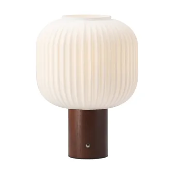 Fair portable table lamp - Frosted glass-dark stained ash - Scandi Living