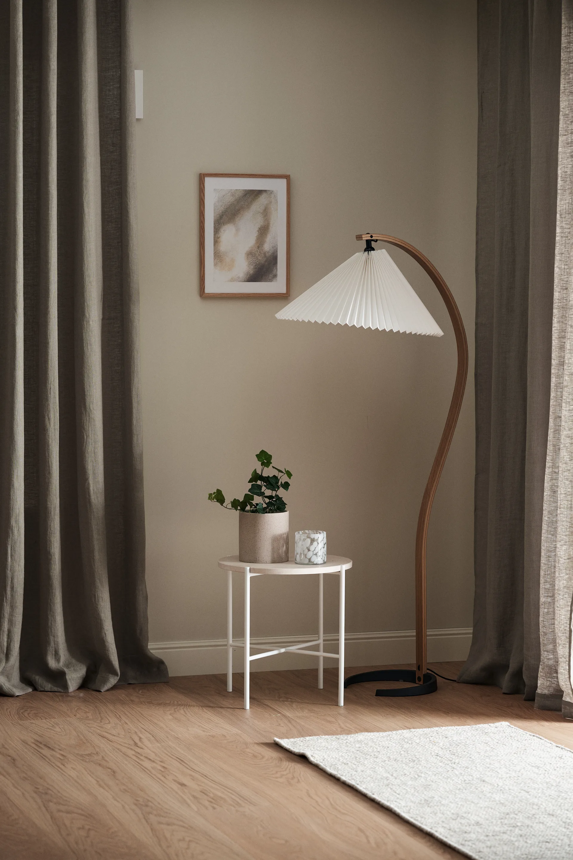 Fawn wool carpet white, 80x240 cm Scandi Living