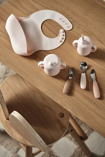 Idun mug with silicone straw 120 ml - Blusher - Scandi Living