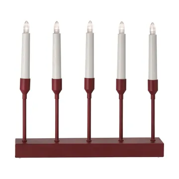 Kindle portable advent candlestick 30 cm - Dark red - Scandi Living