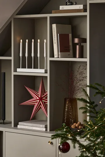 Kindle portable advent candlestick 30 cm - White - Scandi Living