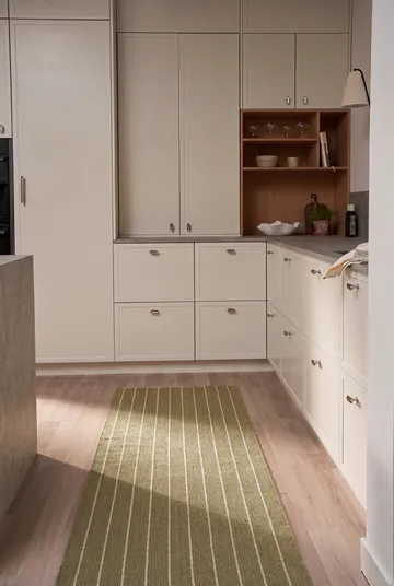 Lane runner rug - Olive green, 70x200 cm - Scandi Living