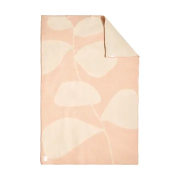 Leaf wool throw 130x180 cm - Peach - Scandi Living