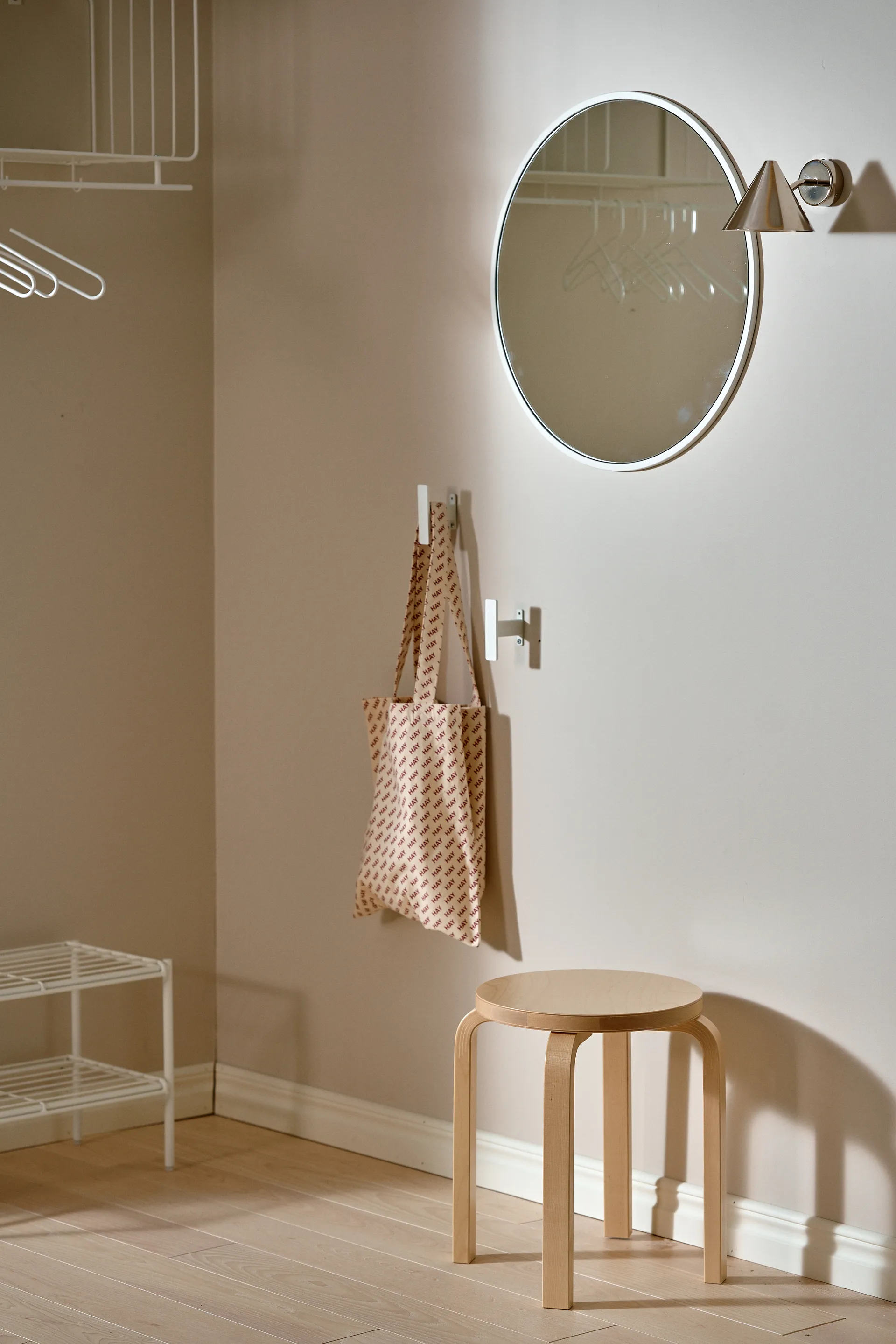 Nod large hook, White Scandi Living