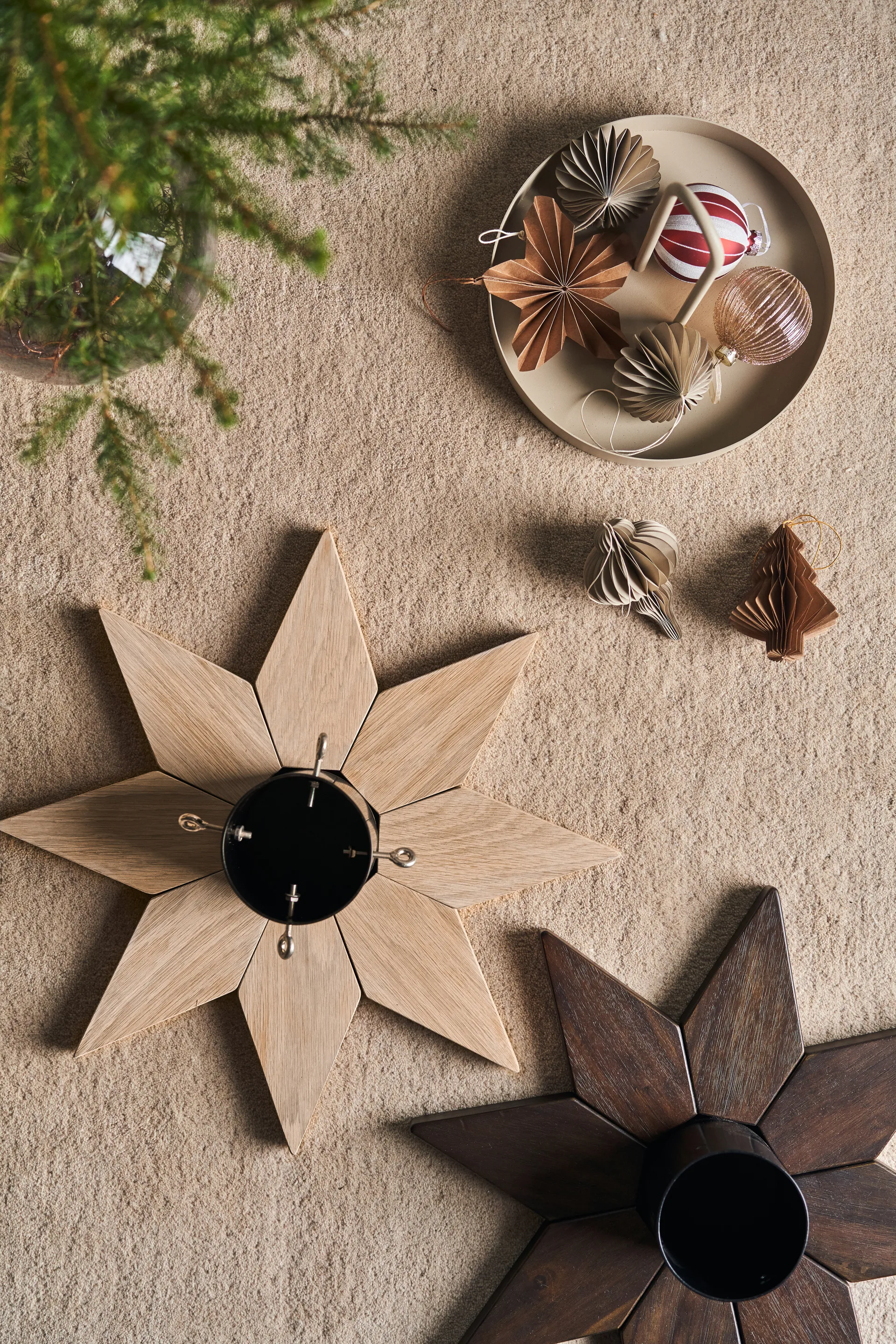 Onion baubles 4-pack, Beige Scandi Living