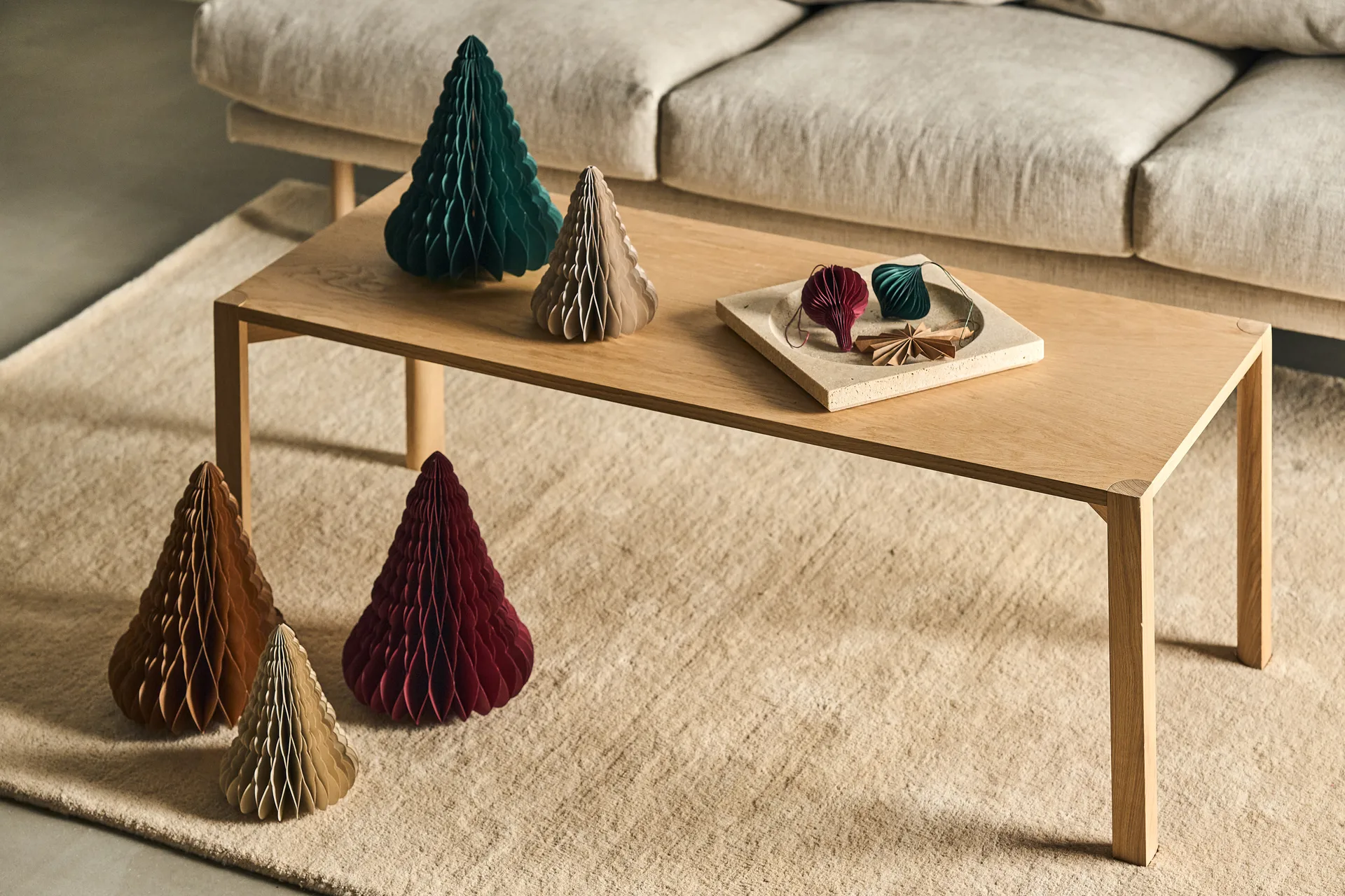 Onion baubles 4-pack, Forest Green Scandi Living
