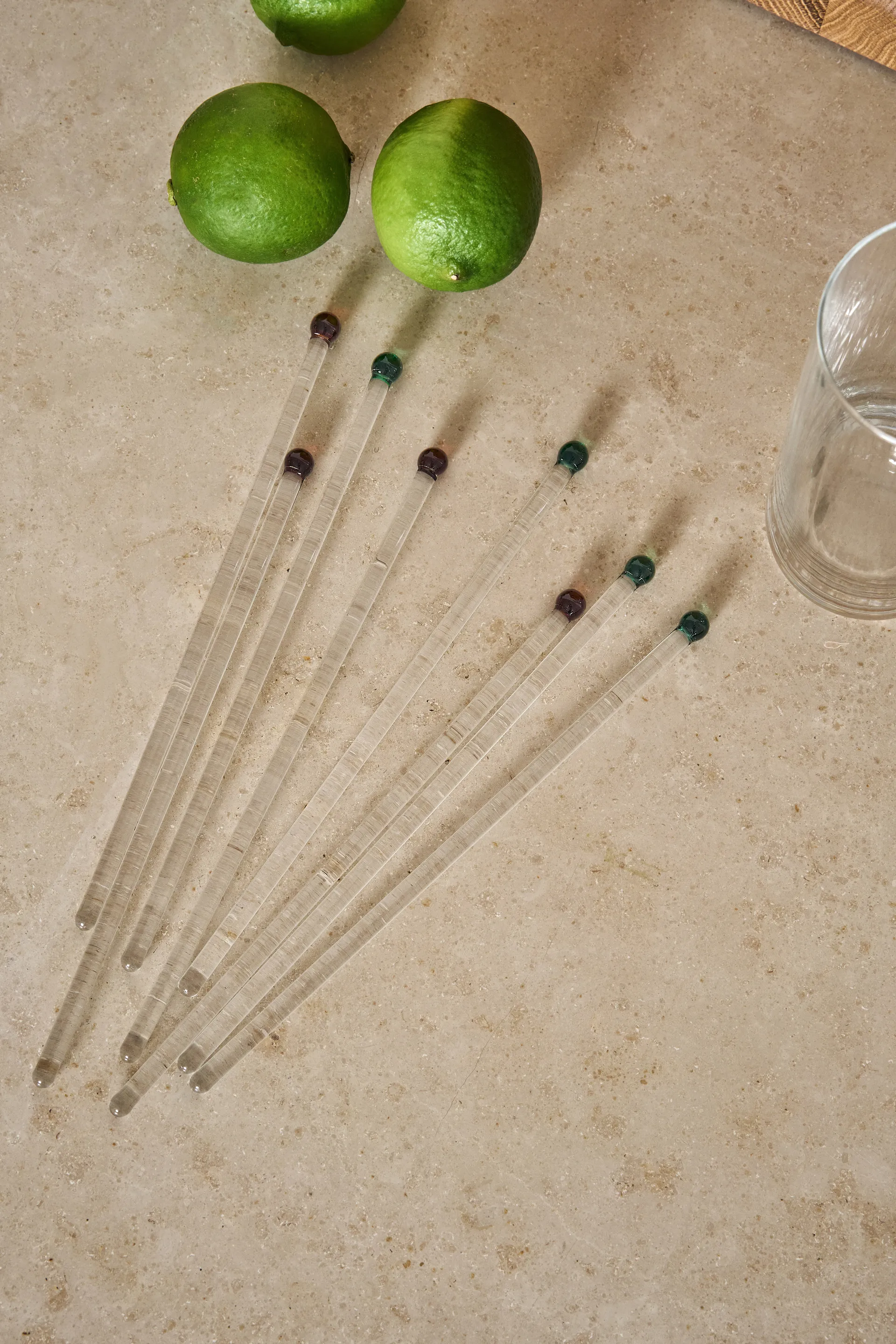 Pure cocktail stirrers 4-pack, Green Scandi Living