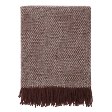 Sandstone wool throw 130x180 cm - Burgundy - Scandi Living