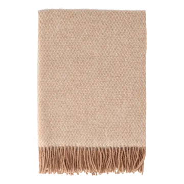 Sandstone wool throw 130x180 cm - Mocha - Scandi Living