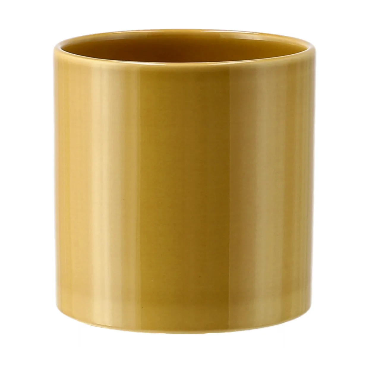 Sleek pot Ø12 cm, Mustard Scandi Living