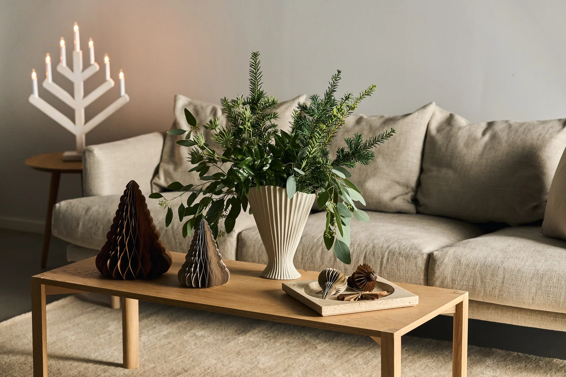 Spira baubles 4-pack, Natural Scandi Living