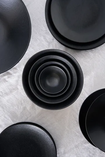 Terra ramen bowl - Black stoneware, Ø20 cm - Scandi Living