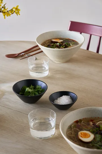 Terra serving bowl - Black stoneware, Ø9,5 cm - Scandi Living