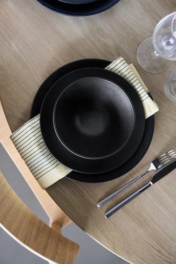 Terra side plate - Black stoneware, Ø22 cm - Scandi Living
