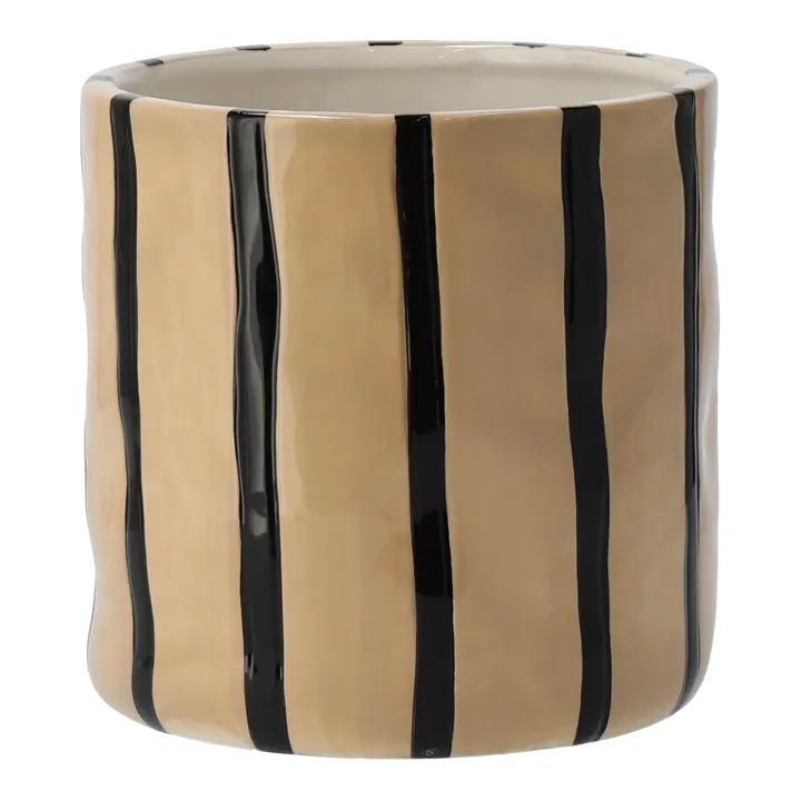 Thrive flowerpot Ø20 cm - Beige-Black - Scandi Living