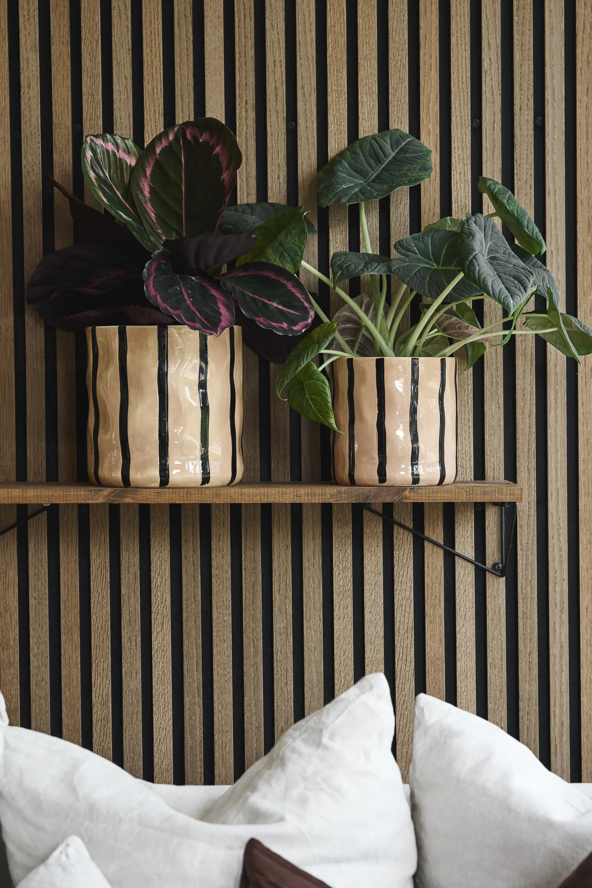 Thrive flowerpot Ø20 cm, Beige-Black Scandi Living