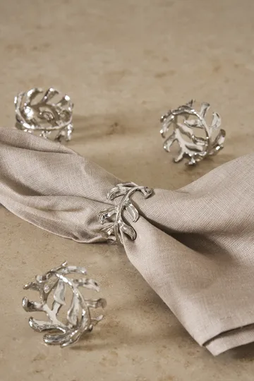 Vine napkin ring Ø4,7 cm 4-pack - Zinc alloy - Scandi Living