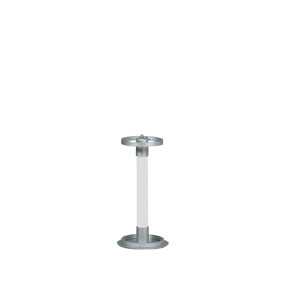 Umbrella stand, White, silver lacquer iron Scherlin