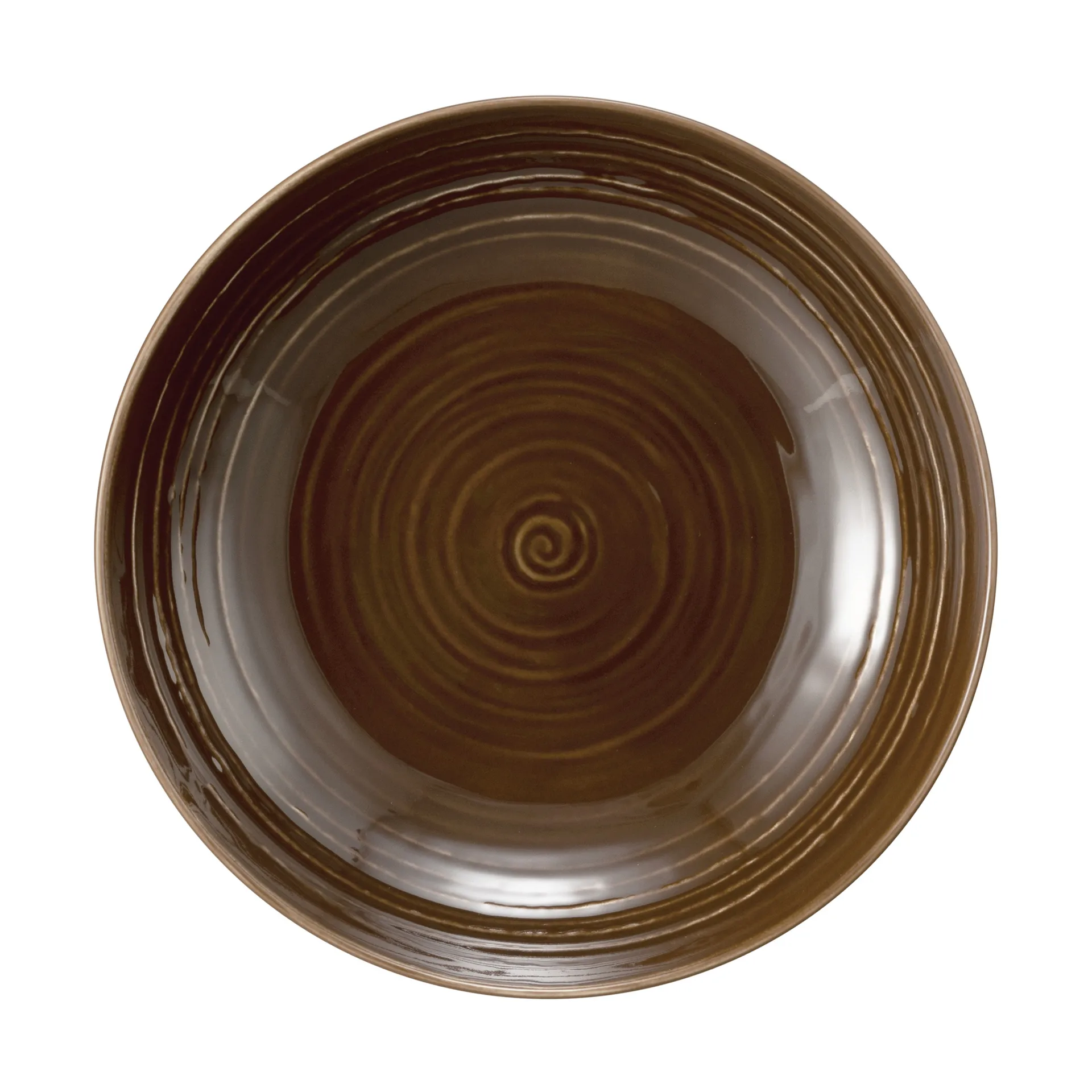 Terra deep plate Ø21.2 cm 6-pack, Earth brown Seltmann Weiden