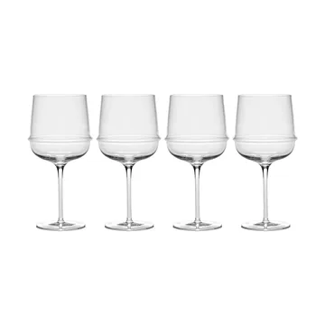 Dune red wine glass 45 cl 4-pack - Clear - Serax