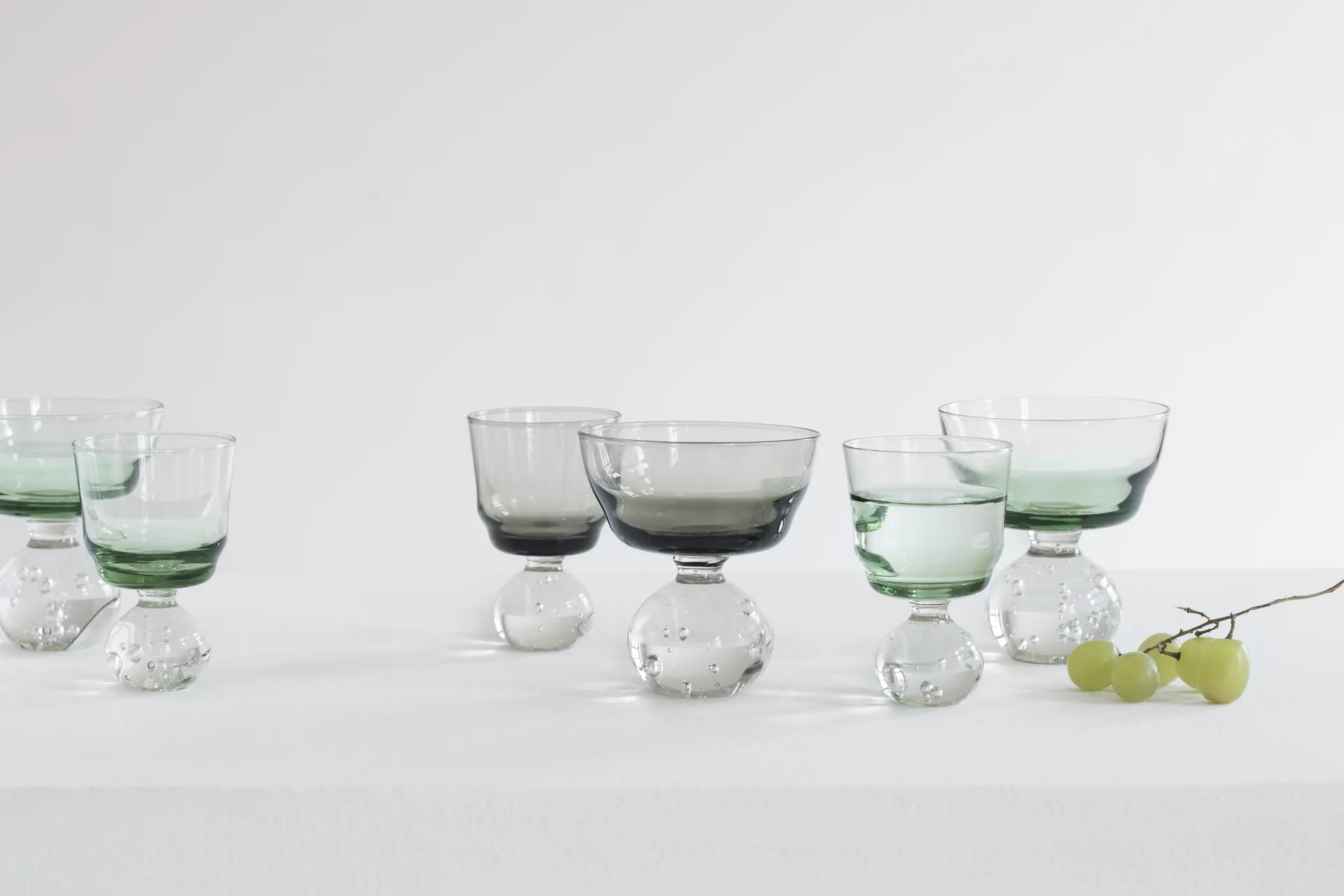 Eternal snow stem glass M 6.3 cm, Green Serax