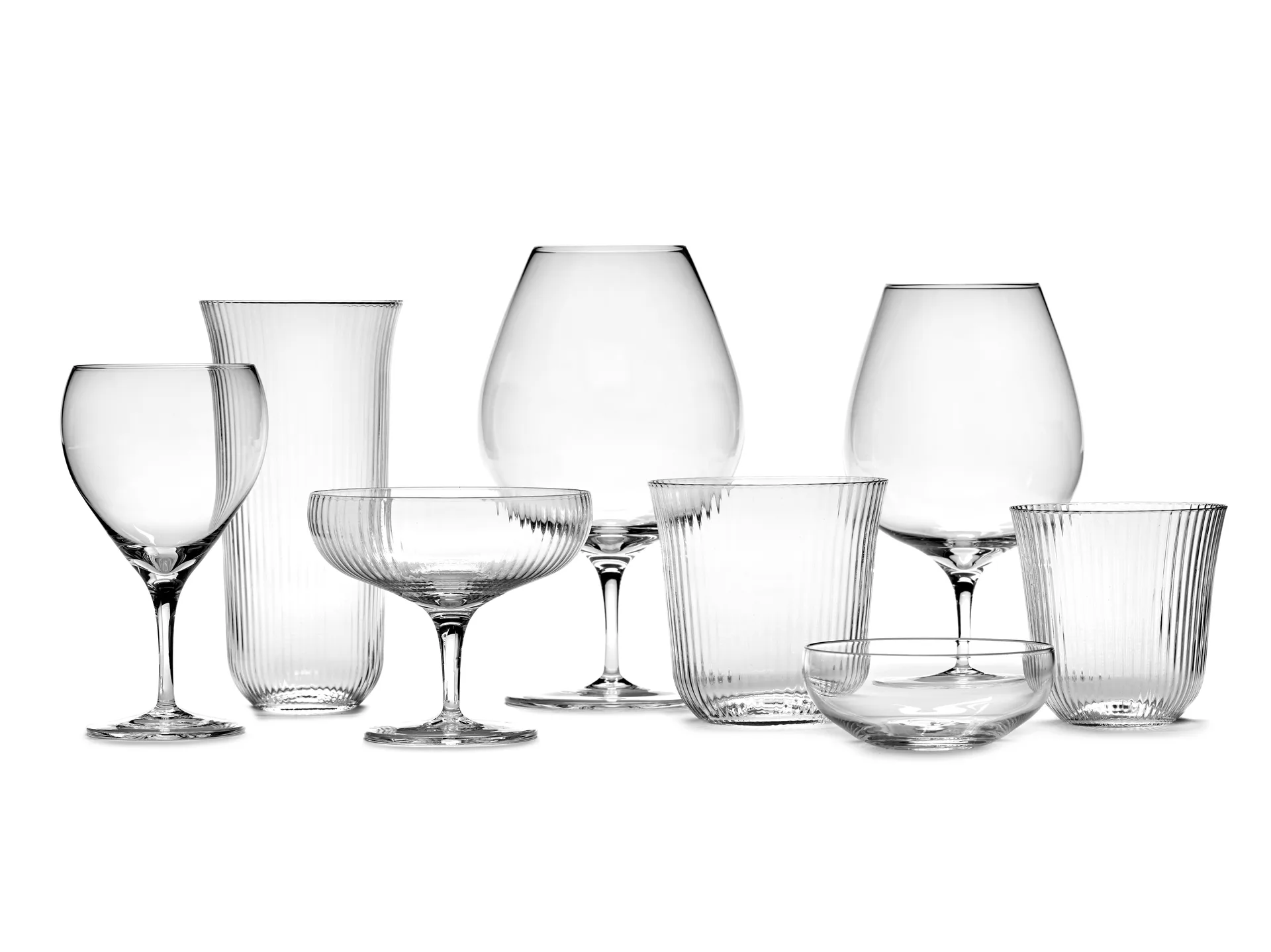 Inku white wine glass 50 cl, Clear Serax