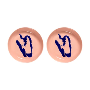 Ottolenghi Feast deep plate Ø22 cm 2-pack - Pink-pepper blue - Serax