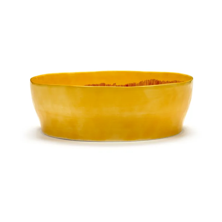 Ottolenghi Feast salad bowl Ø27,5 cm - Yellow stripes-red - Serax