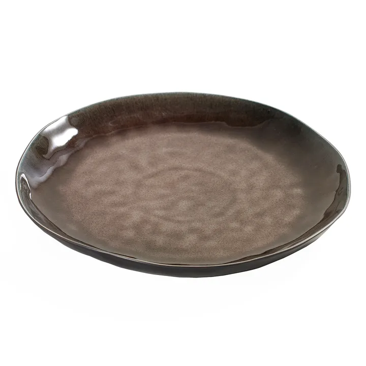 Pure plate 28 cm - brown - Serax