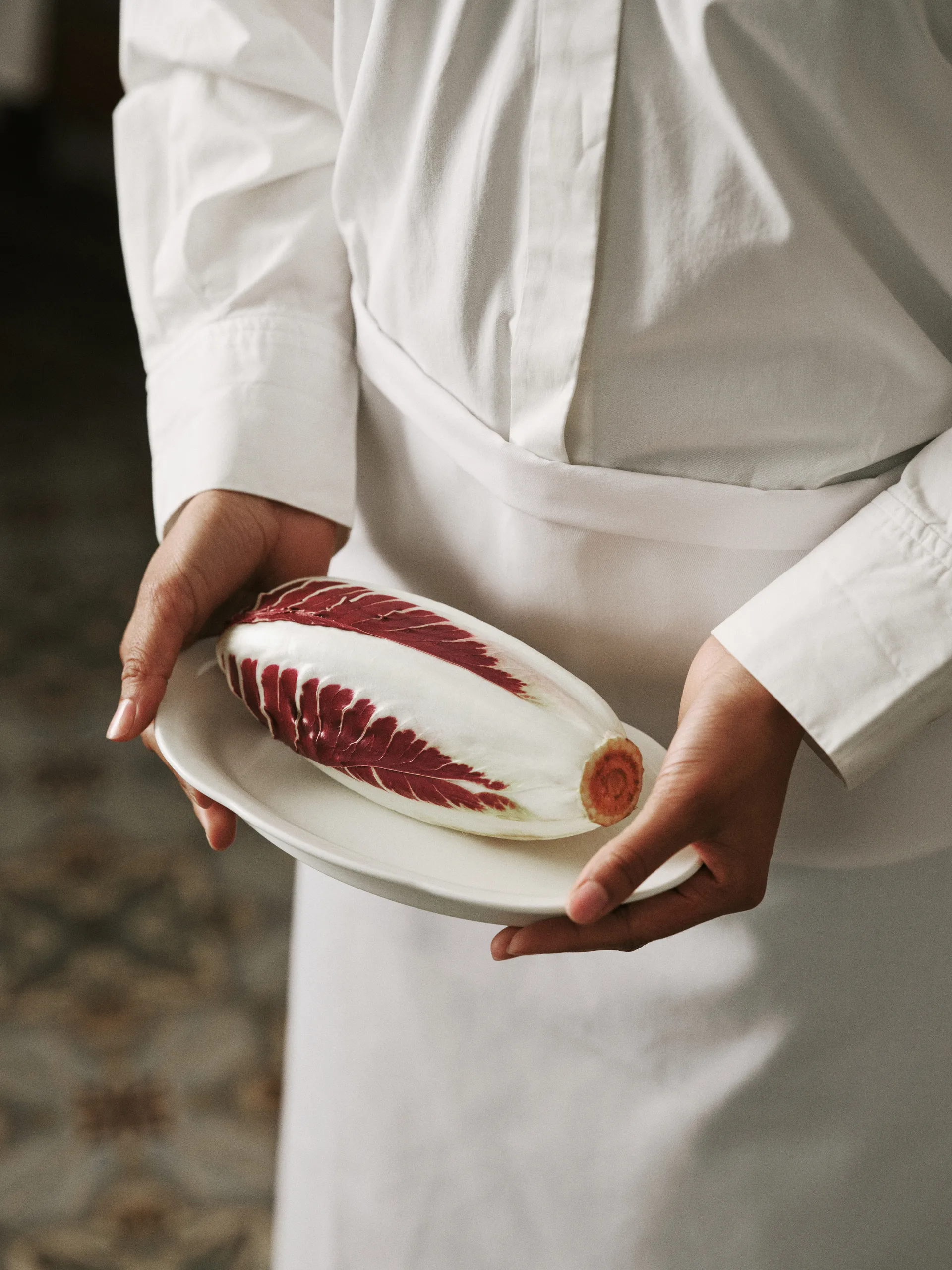 Silhouette oval plate M 15x24.5 cm 4-pack, White Serax