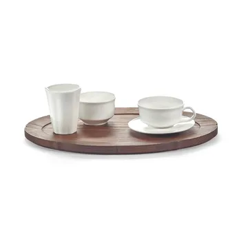 Silhouette oval tray 21x30 cm - Ash - Serax