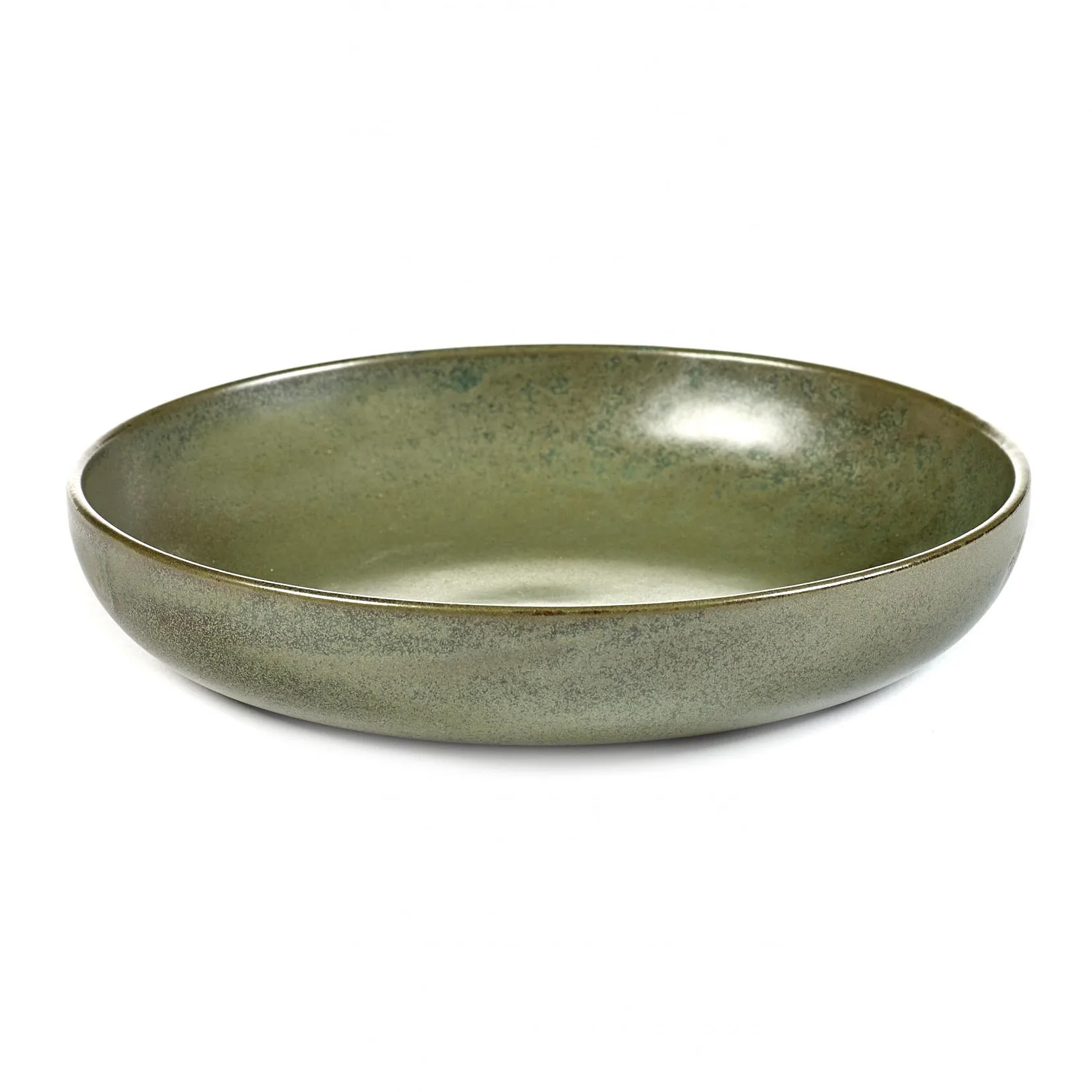 Surface deep plate 21 cm, camogreen Serax